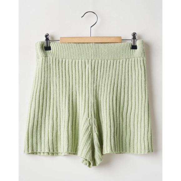 Nasty Gal Pants - Nasty Gal Ribbed Knit Lounge Shorts